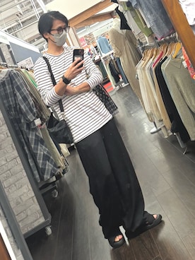 「HARE（ハレ）のアイテム（トップス）」を使った、xiさん（メンズ・171cm）の夏コーディネート