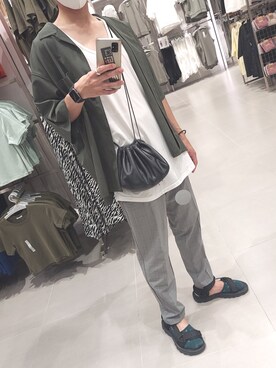 「SPINNS(スピンズ)のアイテム(タンクトップ)」を使った、xi(相互)さん(メンズ・171cm)の夏コーディネート