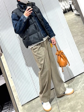 C4798 LIMONTA ダウンベスト×ハーフジップニットコーデ C4798 LIMONTA ダウンベスト×ハーフジップニットコーデ C4798 LIMONTA