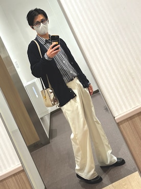 「GLOBAL WORK（グローバルワーク）のアイテム」を使った、xi(相互)さん（メンズ・171cm）の秋コーディネート