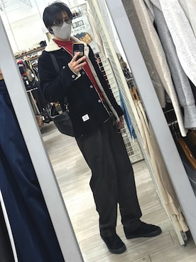 「アイテム（キーケース/キーアクセサリー、ブラウン系）」を使った、xi(相互)さん（メンズ・171cm）の冬コーディネート