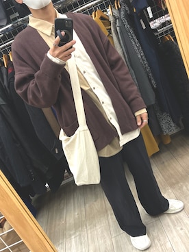 「CHUMS（チャムス）のアイテム」を使った、xi(相互)さん（メンズ・171cm）の冬コーディネート