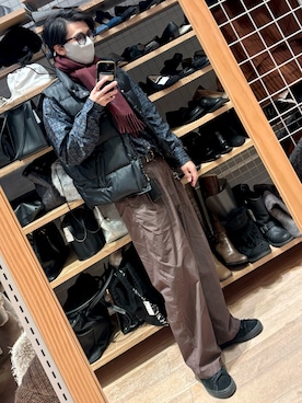 「アイテム（ダウンベスト）」を使った、xi(相互)さん（メンズ・171cm）の冬コーディネート