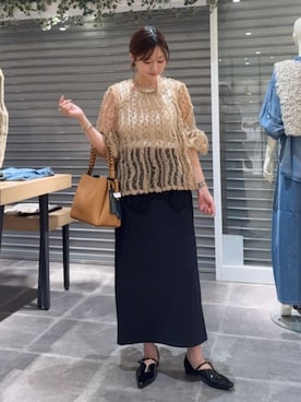 「アイテム（リング）」を使った、HAYASHIさん（レディース・162cm）の夏コーディネート