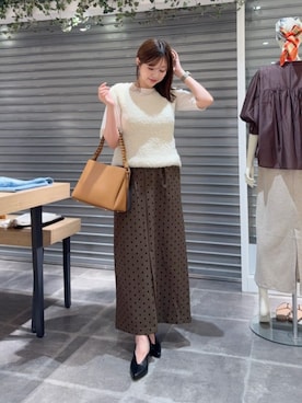 「アイテム（パンプス）」を使った、HAYASHIさん（レディース・162cm）の夏コーディネート