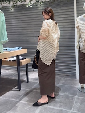 「アイテム（パンプス）」を使った、HAYASHIさん（レディース・162cm）の夏コーディネート