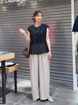 「CHIGNON（シニヨン）のアイテム」を使った、HAYASHIさん（レディース・162cm）の夏コーディネート