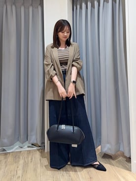 「アイテム（テーラードジャケット）」を使った、HAYASHIさん（レディース・162cm）の夏コーディネート