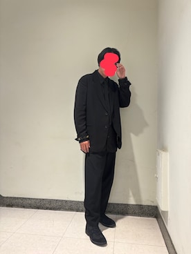 「アイテム（テーラードジャケット）」を使った、onoroffさん（メンズ・178cm）の冬コーディネート