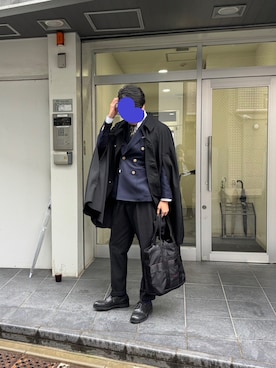 「アイテム（ポンチョ）」を使った、onoroffさん（メンズ・178cm）の秋コーディネート