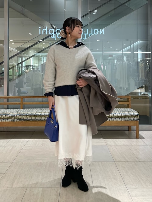 NOLLEY'S Sophi（ノーリーズソフィー） ニット セーター ヘアリー2WAY