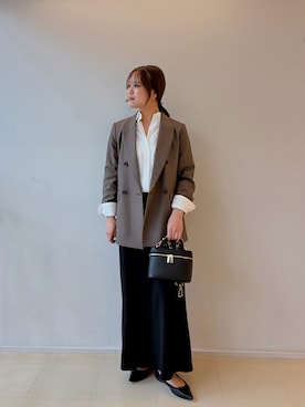 「NOLLEY’S Sophi（ノーリーズソフィ）のアイテム」を使った、ワタナベさん（レディース・159cm）の秋コーディネート