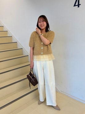 「LORISTELLA（ロリステッラ）のアイテム」を使った、ワタナベさん（レディース・159cm）の夏コーディネート