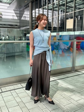 「grace grace （グラスグラス）のアイテム」を使った、ワタナベさん（レディース・159cm）の夏コーディネート