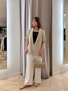 ワタナベさん（レディース・157cm）の夏コーディネート
