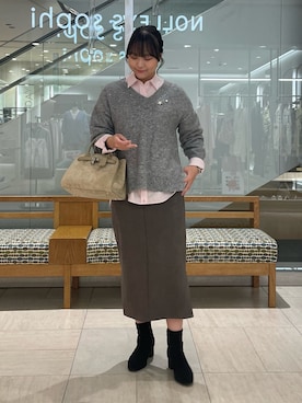 ワタナベさん（レディース・157cm）の冬コーディネート