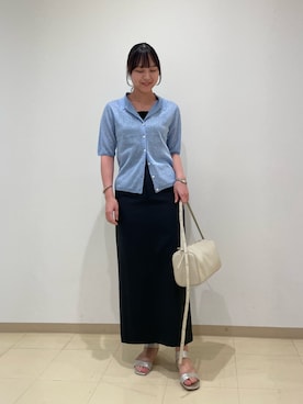 「アイテム（ネックレス）」を使った、ワタナベさん（レディース・157cm・20代）の秋コーディネート