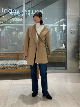 「アイテム（イヤリング）」を使った、ワタナベさん（レディース・157cm・20代）の秋コーディネート