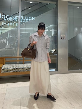 「ノーリーズ」｜ワタナベさん（レディース・157cm）の秋コーディネート