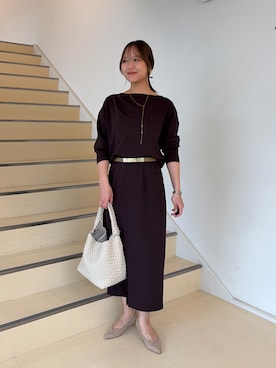 「grace grace （グラスグラス）のアイテム」を使った、ワタナベさん（レディース・159cm）の秋コーディネート
