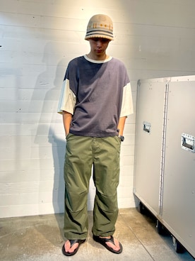 「JOINT WORKS（ジョイントワークス）のアイテム（帽子）」を使った、KODAIさん（メンズ・174cm）の春コーディネート