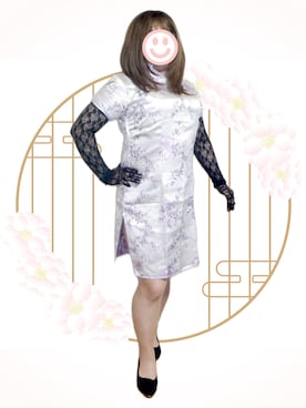 「アイテム（ドレス）」を使った、玉藻ノ後さん（レディース・170cm）の秋コーディネート