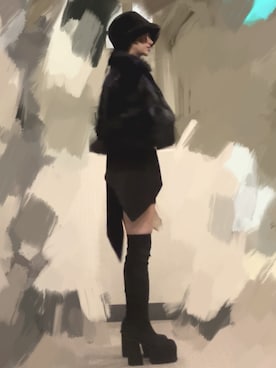 「アイテム（その他アウター）」を使った、ka23s0さん（レディース・163cm）の秋コーディネート