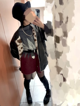 「アイテム（タイツ/ストッキング）」を使った、ka23s0さん（レディース・163cm）の冬コーディネート