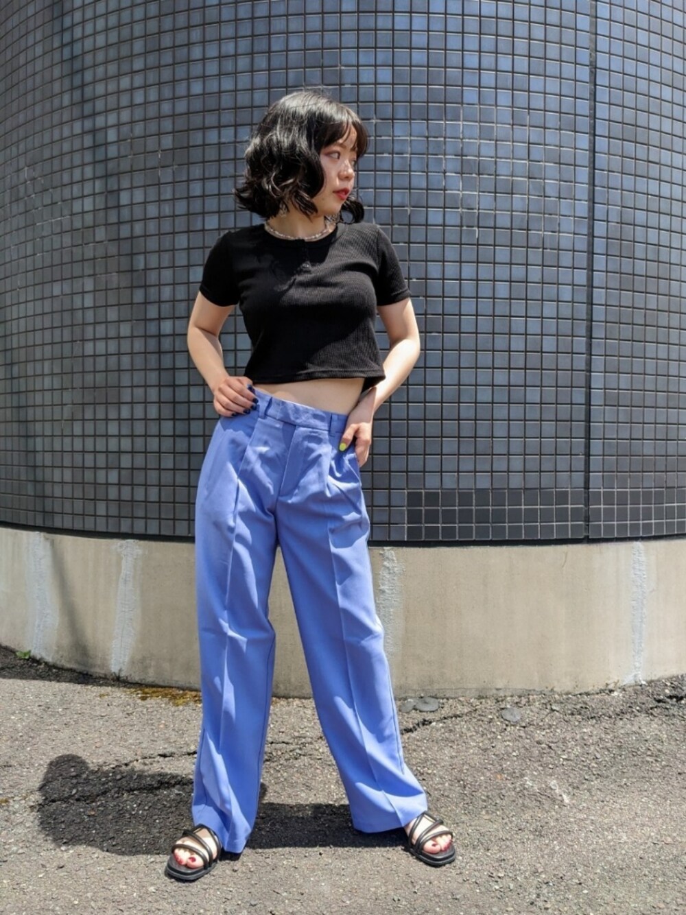 パンツ（パープル系）を使った「y2k」の人気ファッション