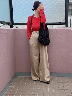 「アイテム（サロペット/オーバーオール）」を使った、yuip02さん（レディース・161cm）の秋コーディネート