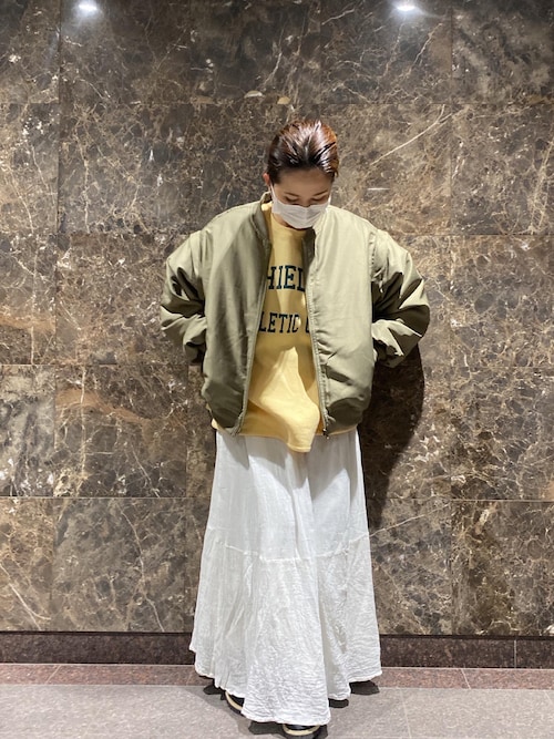 coco 中古 ミエコウエサコ MIEKO UESAKO レディース スカート 42(L) 白 ホワイト 裏地付き 総柄 バックルミニスコート(S OFF WHITE): BOTTOM