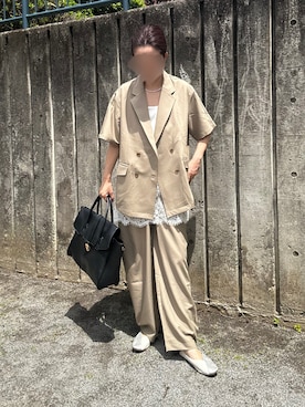 「レースキャミソール」｜yuip02さん（レディース・161cm）の春コーディネート