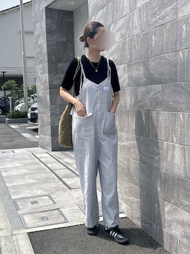 「アイテム（オールインワン・サロペット）」を使った、yuip02さん（レディース・161cm）の夏コーディネート