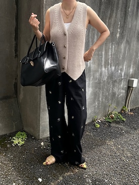 ニットジレを使った人気ファッションコーディネート - WEAR