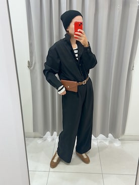 「しまむら（シマムラ）のアイテム（ベルト）」を使った、yuip02さん（レディース・161cm）の秋コーディネート