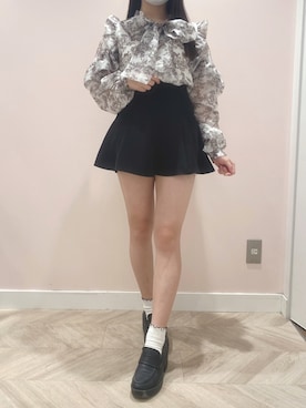 「トワルドジュイ」｜「アイテム（スカート）」を使った、nana ♡さん（レディース・154cm）の冬コーディネート