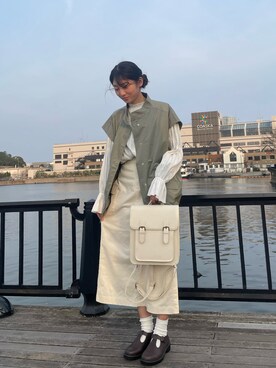 「ehka sopo（エヘカソポ）のTストラップシューズ（その他シューズ）」を使った、ayane 🐏♡さん（レディース・164cm）の春コーディネート