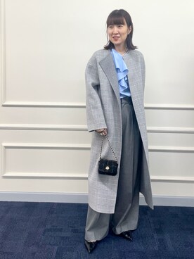 「NOLLEY’S Sophi（ノーリーズソフィ）のアイテム（ダッフルコート）」を使った、yamaguchiさん（レディース・163cm）の秋コーディネート