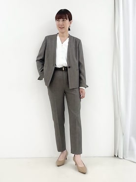 「スーツ」｜yamaguchiさん（レディース・163cm）の秋コーディネート