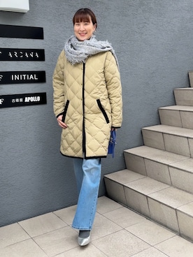 「NOLLEY’S（ノーリーズ）のアイテム（ショルダーバッグ）」を使った、yamaguchiさん（レディース・163cm）の秋コーディネート