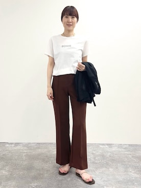 「アイテム（テーラードジャケット）」を使った、yamaguchiさん（レディース・163cm）の夏コーディネート