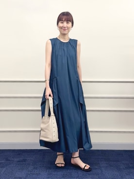「アイテム（ショルダーバッグ）」を使った、yamaguchiさん（レディース・163cm）の夏コーディネート
