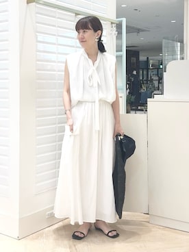 「アイテム（アクセサリー）」を使った、yamaguchiさん（レディース・163cm）の夏コーディネート