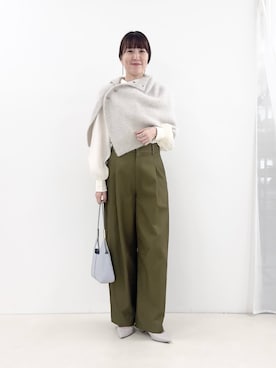 「grace grace （グラスグラス）のアイテム」を使った、yamaguchiさん（レディース・163cm）の秋コーディネート