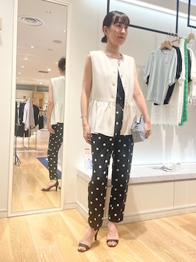 「LAURA DI MAGGIO（ローラディマッジオ）のアイテム」を使った、yamaguchiさん（レディース・163cm）の夏コーディネート