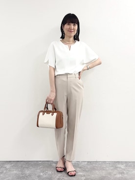 「grace grace （グラスグラス）のアイテム」を使った、yamaguchiさん（レディース・163cm）の夏コーディネート