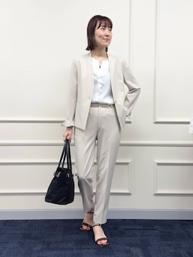 「スーツ」｜yamaguchiさん（レディース・163cm）の春コーディネート