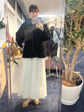「NOLLEY’S（ノーリーズ）のアイテム」を使った、yamaguchiさん（レディース・163cm）の秋コーディネート