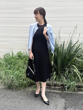 「アイテム（バレッタ/ヘアクリップ）」を使った、yamaguchiさん（レディース・163cm）の夏コーディネート