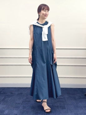 「アイテム（ワンピース）」を使った、yamaguchiさん（レディース・163cm）の夏コーディネート